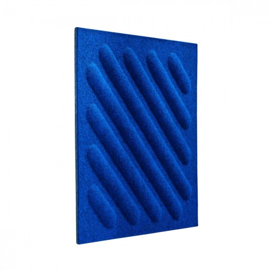 Dekorativt akustisk panel En firkant med indigo diagonale striber