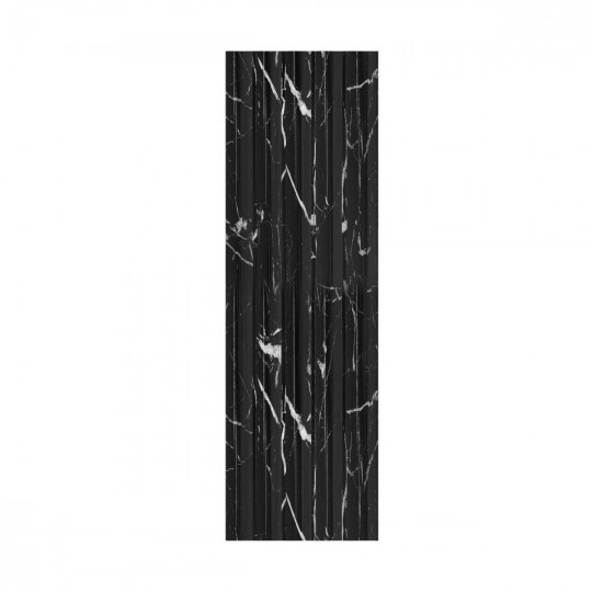 Dekorativ PVC vægpanel Lineo Black Marble Flow
